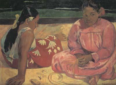 Paul Gauguin Tahitian Women on the beach (mk07) oil painting picture